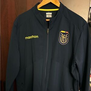 Marathon Sports 2024 Ecuadorian National Soccer Team on field training jacket